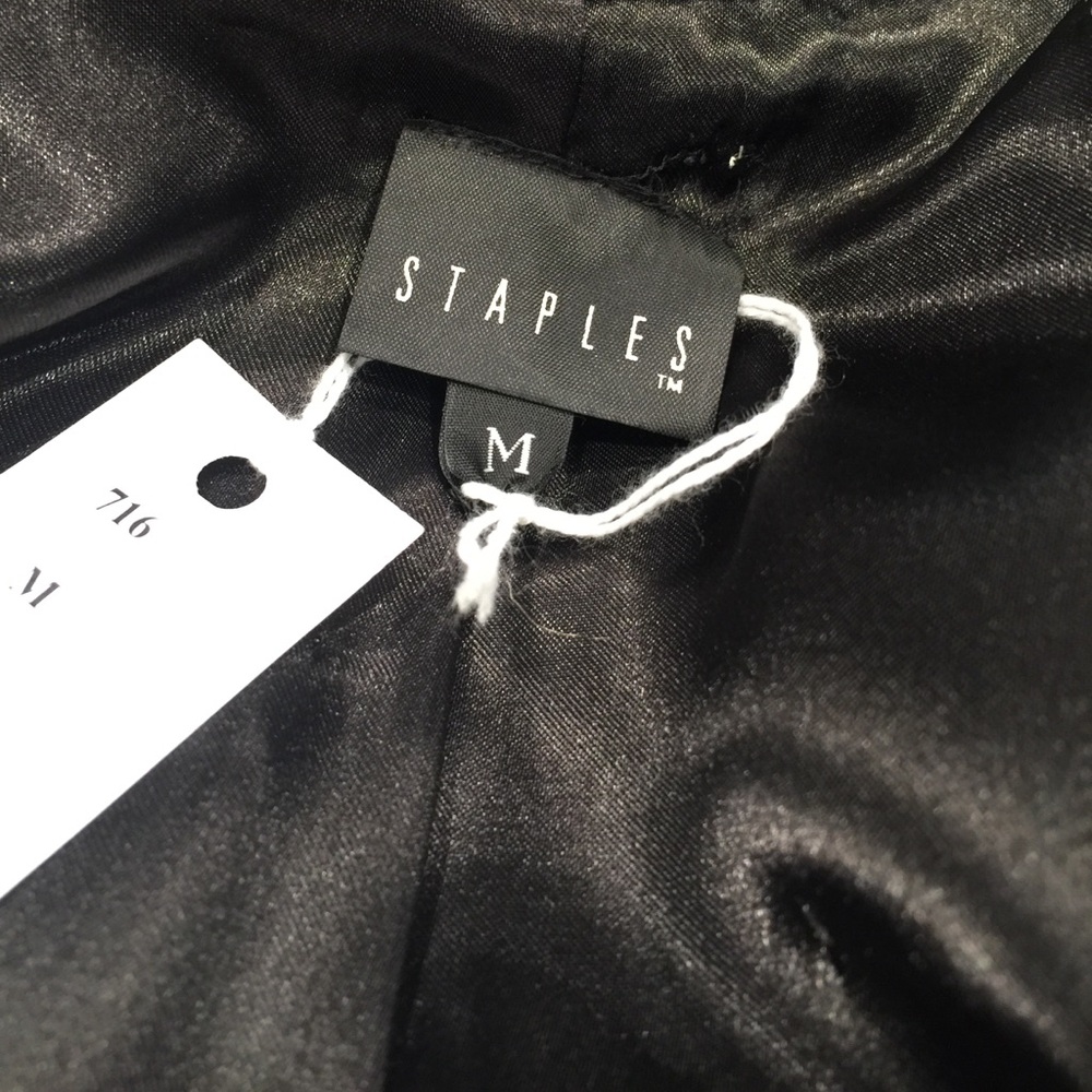NWOT Staples Blk/Wh Tweed Blazer - Picture 3 of 5